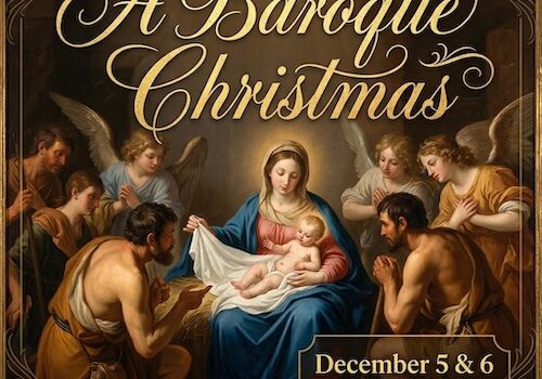 Event poster for "2026-12 - A Baroque Christmas" happening on December 5 & 6, 2026